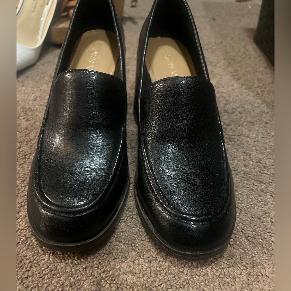 Women’s Black Leather Loafers